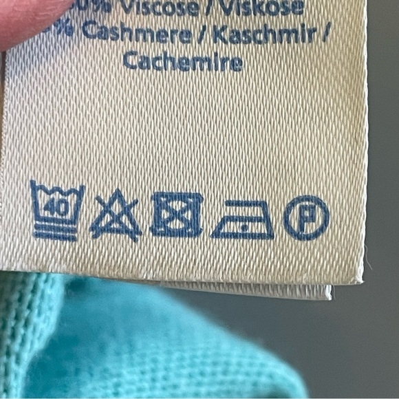 Boden Wool & Cashmere Blend Sweater | Crewneck | Teal | Size 8 - Picture 9 of 11